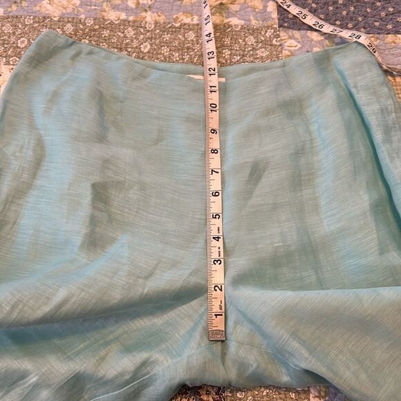 Organic by John Patrick 2 Piece Set Tunic Wide Leg Pant, 10, Turquoise - Picture 13 of 16